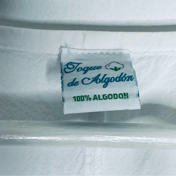 Toque de algodon White embroidered lace sleeveless dress Made in Peru Size 24 - Picture 9 of 15